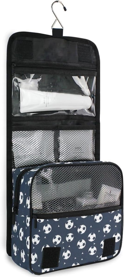 Hanging Travel Toiletry Bag Kit Makeup Case Cosmetics Organizer for Men Women (cow pattern)
