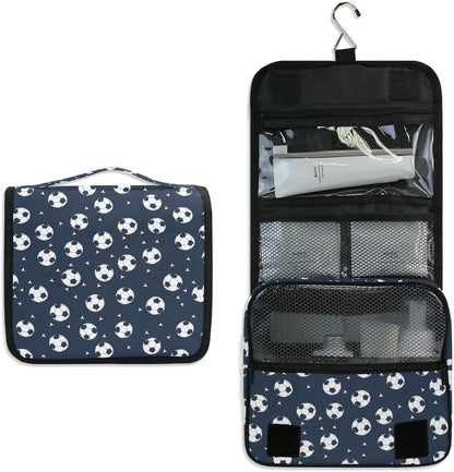 Hanging Travel Toiletry Bag Kit Makeup Case Cosmetics Organizer for Men Women (cow pattern)