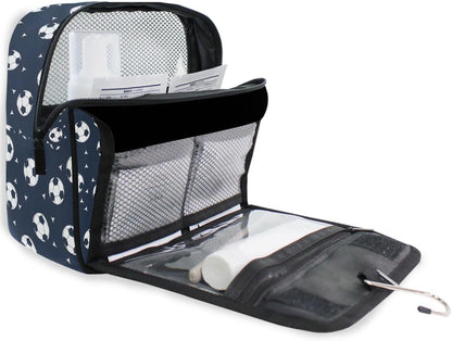 Hanging Travel Toiletry Bag Kit Makeup Case Cosmetics Organizer for Men Women (cow pattern)