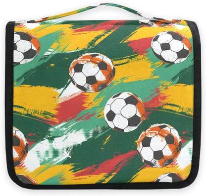 Hanging Travel Toiletry Bag Kit Makeup Case Cosmetics Organizer for Men Women (cow pattern)