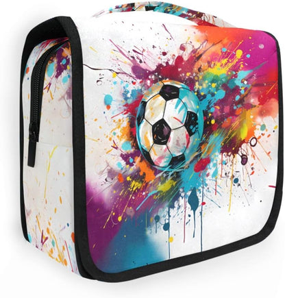 Hanging Travel Toiletry Bag Kit Makeup Case Cosmetics Organizer for Men Women (cow pattern)