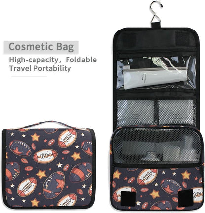 Hanging Travel Toiletry Bag Kit Makeup Case Cosmetics Organizer for Men Women (cow pattern)