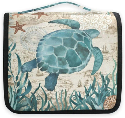 Hanging Travel Toiletry Bag Kit Makeup Case Cosmetics Organizer for Men Women (cow pattern)