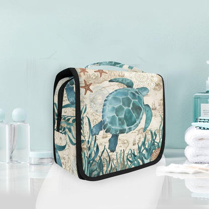 Hanging Travel Toiletry Bag Kit Makeup Case Cosmetics Organizer for Men Women (cow pattern)