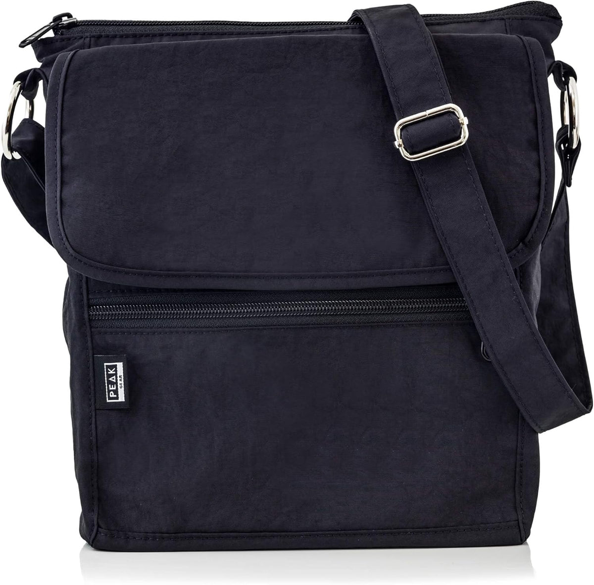 Crossbody Travel Purse with RFID Blocking Pocket and Lifetime Recovery Service. Nylon Shoulder Bag