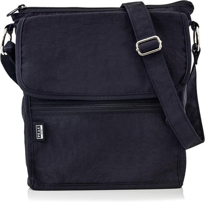 Crossbody Travel Purse with RFID Blocking Pocket and Lifetime Recovery Service. Nylon Shoulder Bag