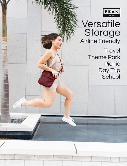 Crossbody Travel Purse with RFID Blocking Pocket and Lifetime Recovery Service. Nylon Shoulder Bag