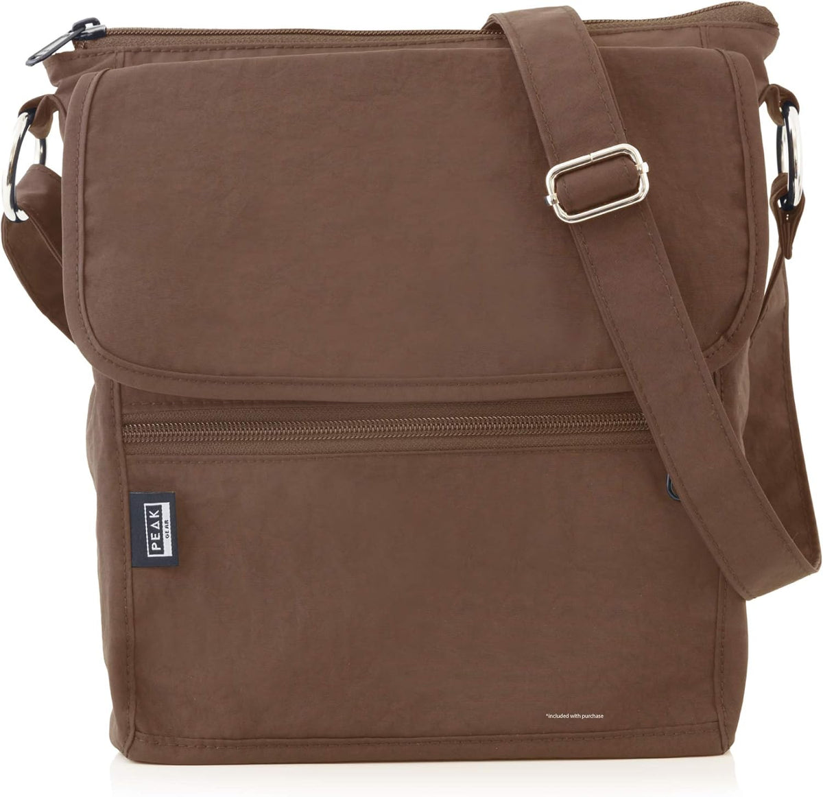 Crossbody Travel Purse with RFID Blocking Pocket and Lifetime Recovery Service. Nylon Shoulder Bag