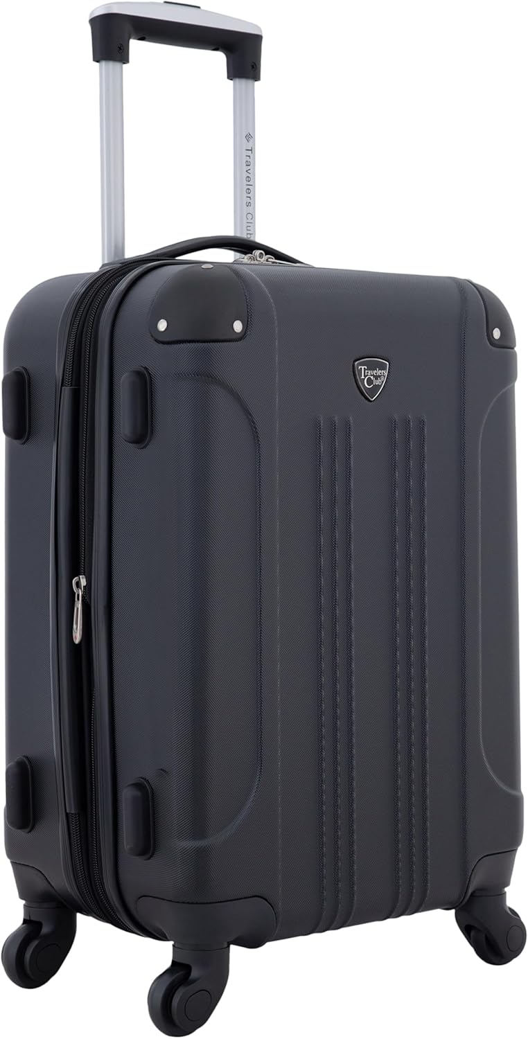 Chicago Hardside Expandable Spinner Luggage, Teal, 22" Carry-On
