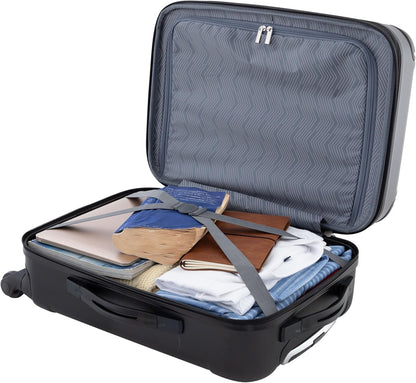 Chicago Hardside Expandable Spinner Luggage, Teal, 22" Carry-On