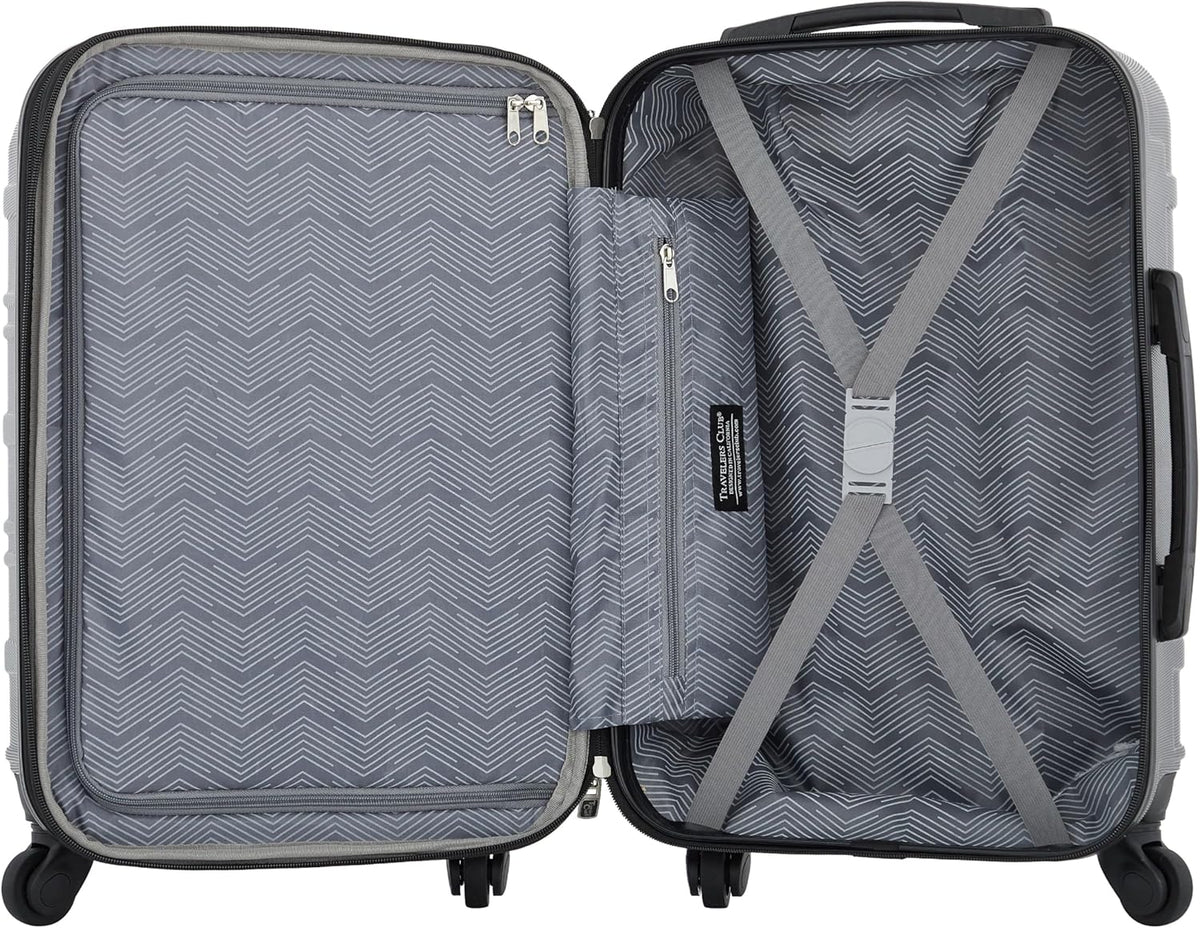 Chicago Hardside Expandable Spinner Luggage, Teal, 22" Carry-On