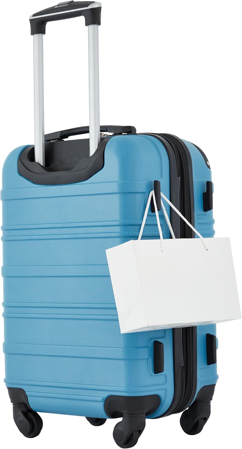 Chicago Hardside Expandable Spinner Luggage, Teal, 22" Carry-On
