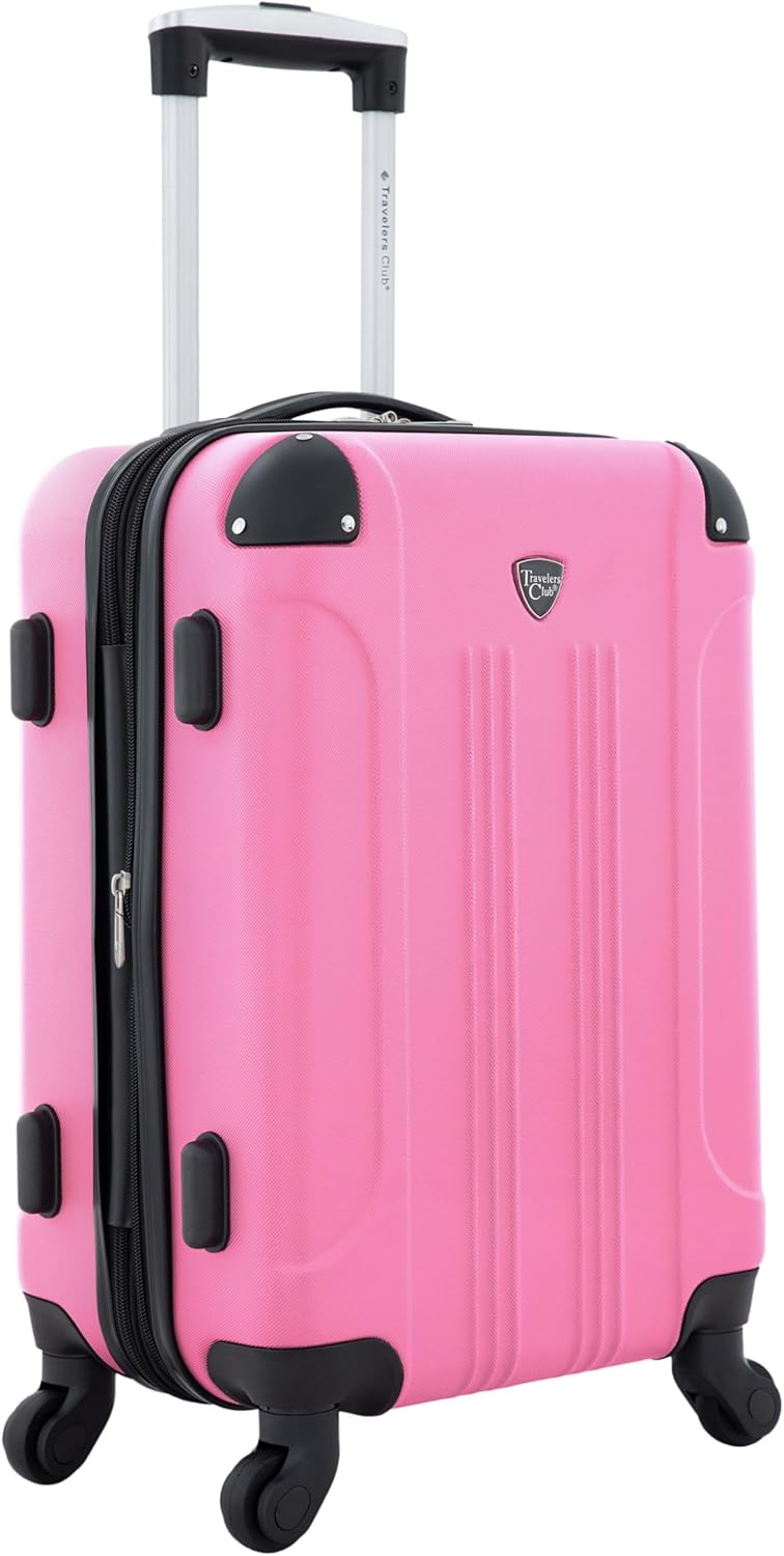 Chicago Hardside Expandable Spinner Luggage, Teal, 22" Carry-On