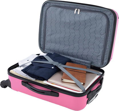 Chicago Hardside Expandable Spinner Luggage, Teal, 22" Carry-On