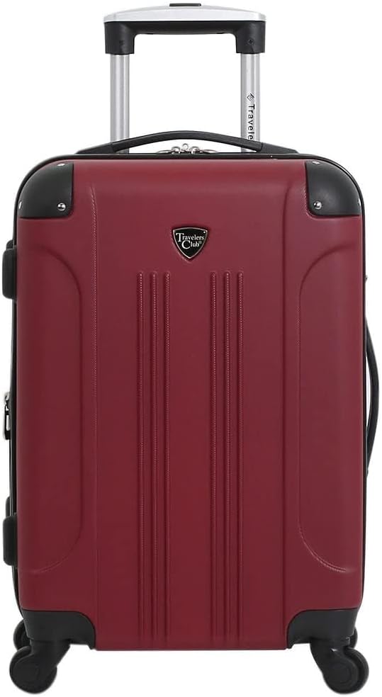 Chicago Hardside Expandable Spinner Luggage, Teal, 22" Carry-On