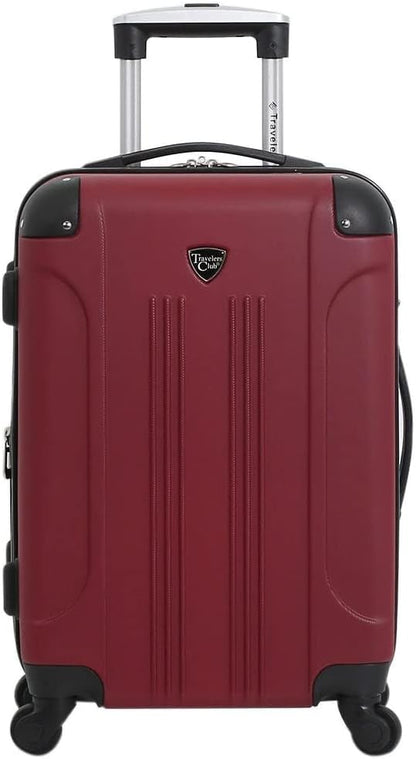 Chicago Hardside Expandable Spinner Luggage, Teal, 22" Carry-On