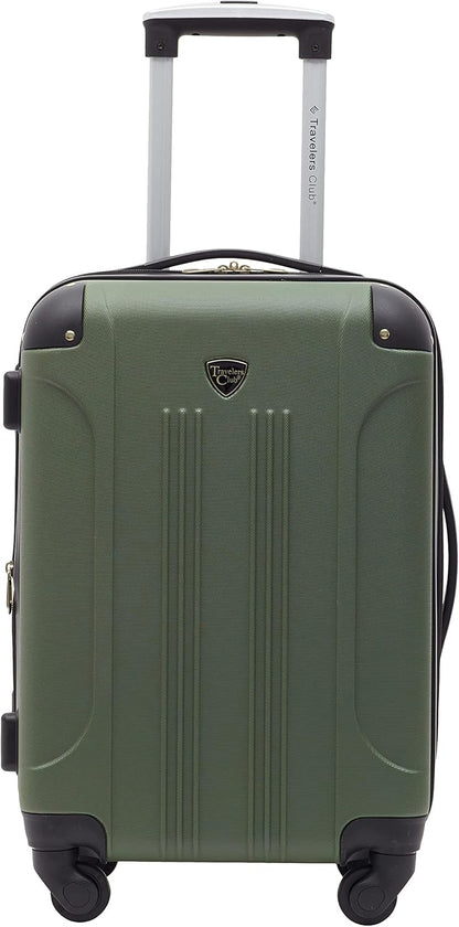 Chicago Hardside Expandable Spinner Luggage, Teal, 22" Carry-On