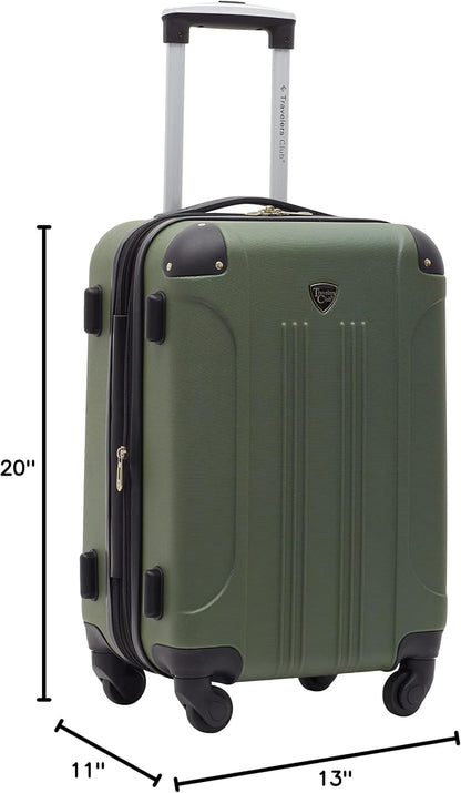 Chicago Hardside Expandable Spinner Luggage, Teal, 22" Carry-On