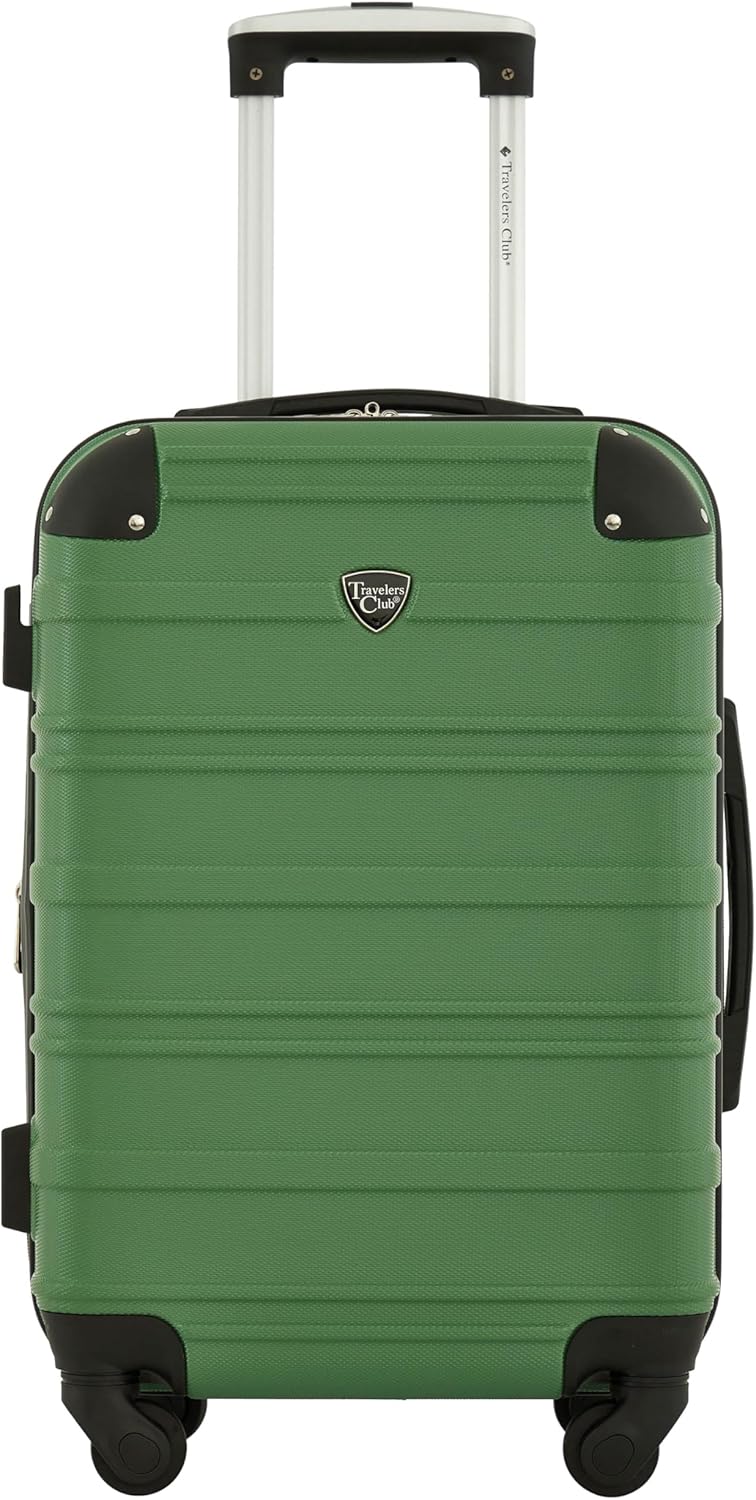 Chicago Hardside Expandable Spinner Luggage, Teal, 22" Carry-On