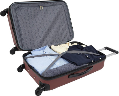 Chicago Hardside Expandable Spinner Luggage, Teal, 22" Carry-On