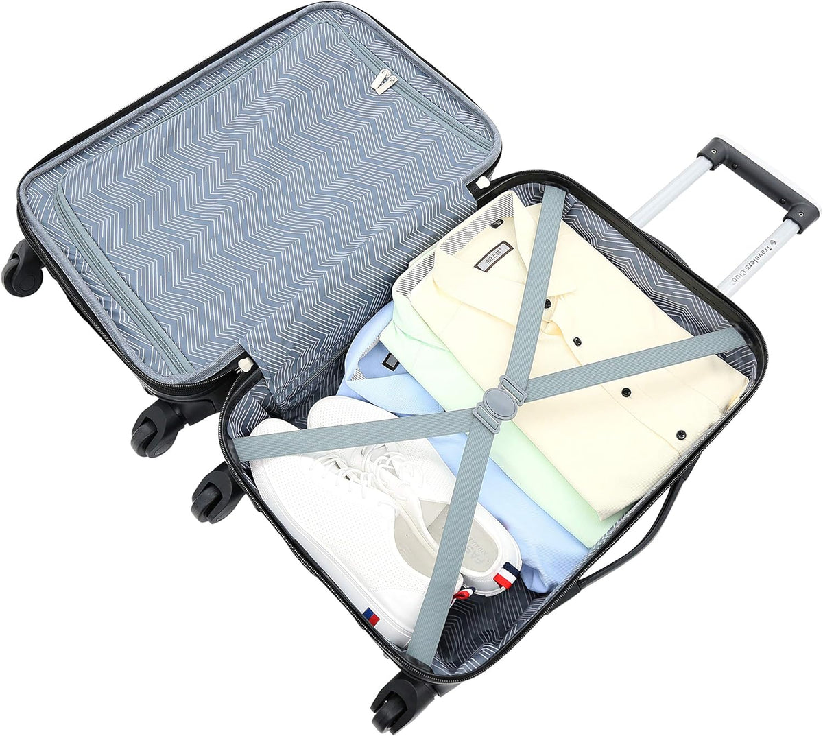 Chicago Hardside Expandable Spinner Luggage, Teal, 22" Carry-On