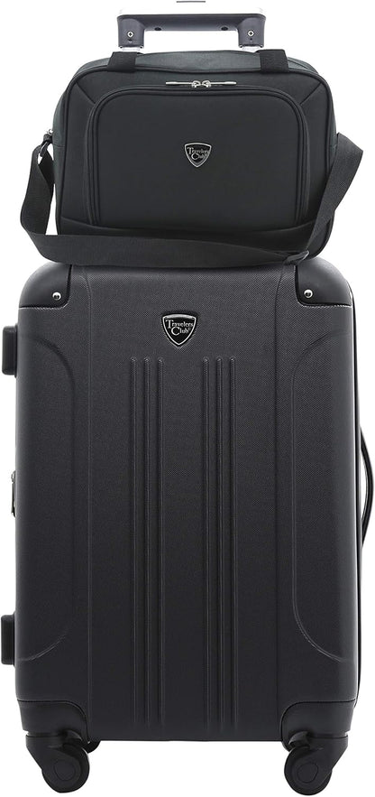 Chicago Hardside Expandable Spinner Luggage, Teal, 22" Carry-On