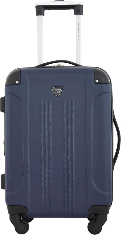 Chicago Hardside Expandable Spinner Luggage, Teal, 22" Carry-On