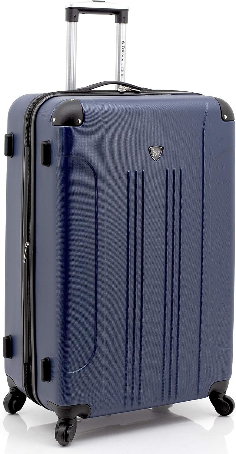 Chicago Hardside Expandable Spinner Luggage, Teal, 22" Carry-On