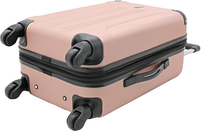 Chicago Hardside Expandable Spinner Luggage, Teal, 22" Carry-On