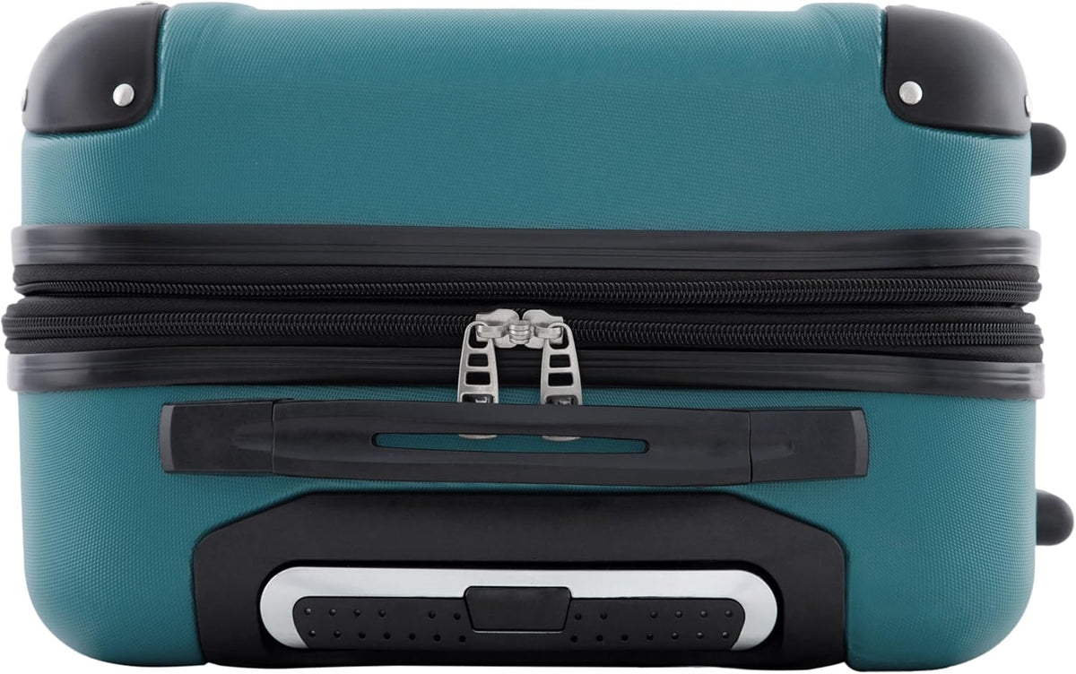 Chicago Hardside Expandable Spinner Luggage, Teal, 22" Carry-On