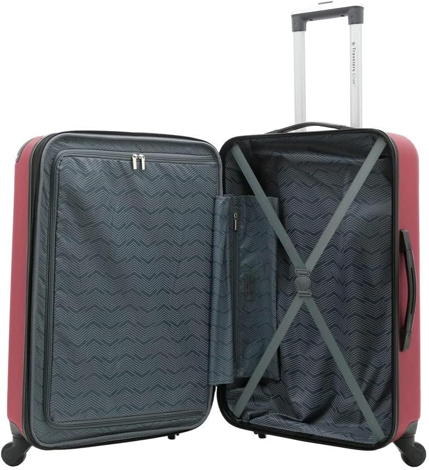 Chicago Hardside Expandable Spinner Luggage, Teal, 22" Carry-On