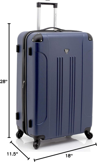 Chicago Hardside Expandable Spinner Luggage, Teal, 22" Carry-On