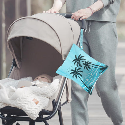 2Pcs Turtle Wet Bag 12x10 Inch, Starfish Waterproof Reusable Wet Dry Bags, Sea Weed Washable Travel Laundry Bags for Swimsuit Beach Diapers Dirty Yoga Gym Clothes, Sea Turtle Gifts for Women Friend