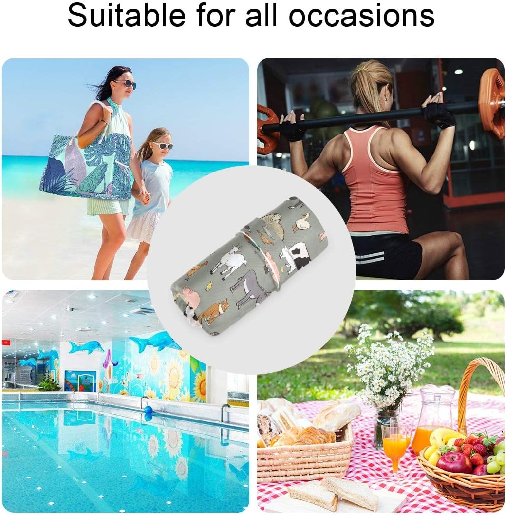 Funny Fishes Wet Dry Bag for Cloth Diaper, Swimsuit & Travel - Water Resistant Wet Bags - Perfect for Wet Clothes, Toiletries, Beach，2 Pack