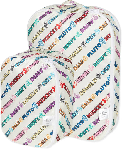 Disney Packing Cubes for Travel Bag, Organize Luggage with Compression Bags, Essential Traveling Accessories, Pack Carry On Suitcase for Clothes or Toiletries, Set of 2 Sizes, Winnie the Pooh
