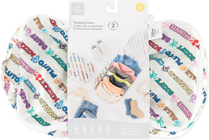 Disney Packing Cubes for Travel Bag, Organize Luggage with Compression Bags, Essential Traveling Accessories, Pack Carry On Suitcase for Clothes or Toiletries, Set of 2 Sizes, Winnie the Pooh