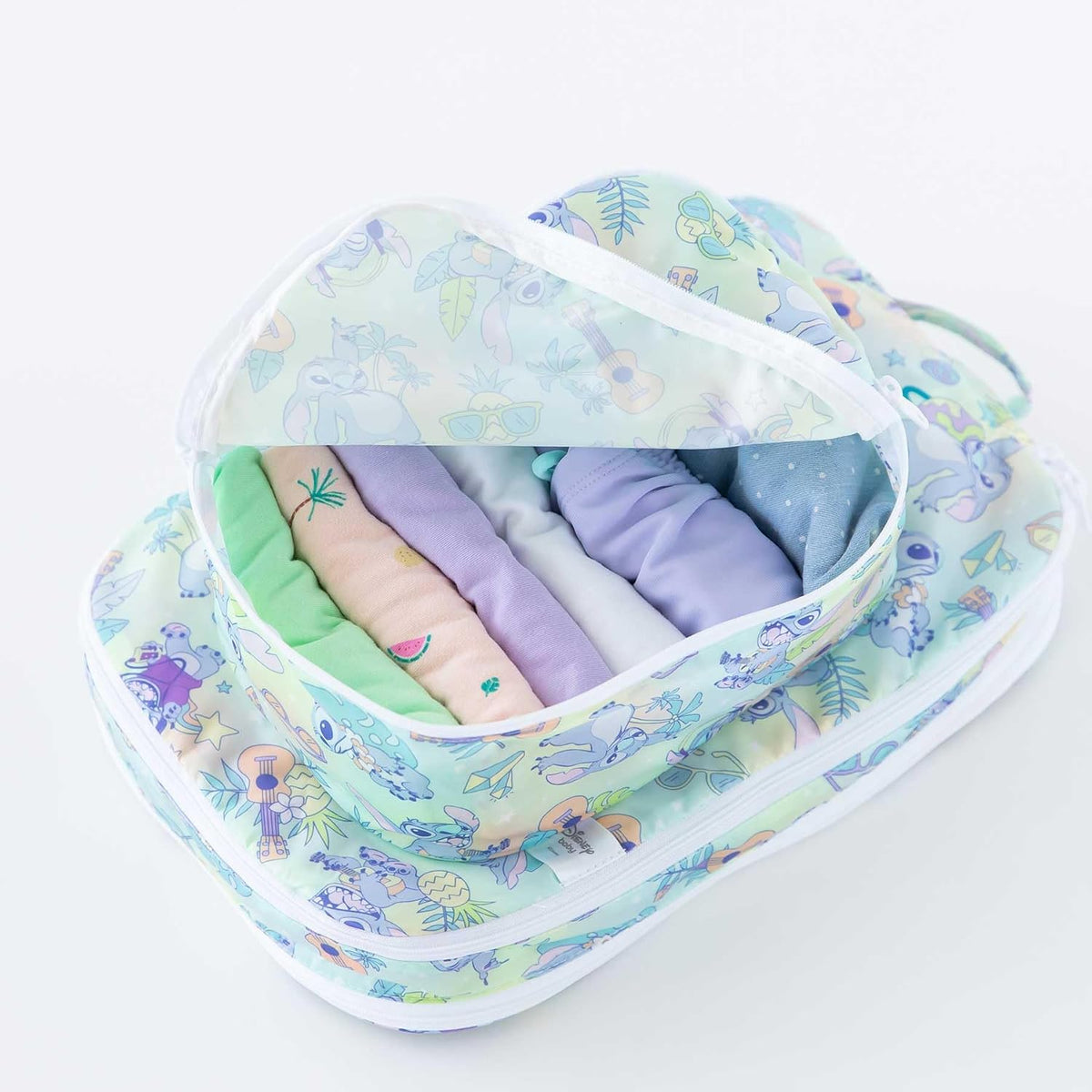Disney Packing Cubes for Travel Bag, Organize Luggage with Compression Bags, Essential Traveling Accessories, Pack Carry On Suitcase for Clothes or Toiletries, Set of 2 Sizes, Winnie the Pooh