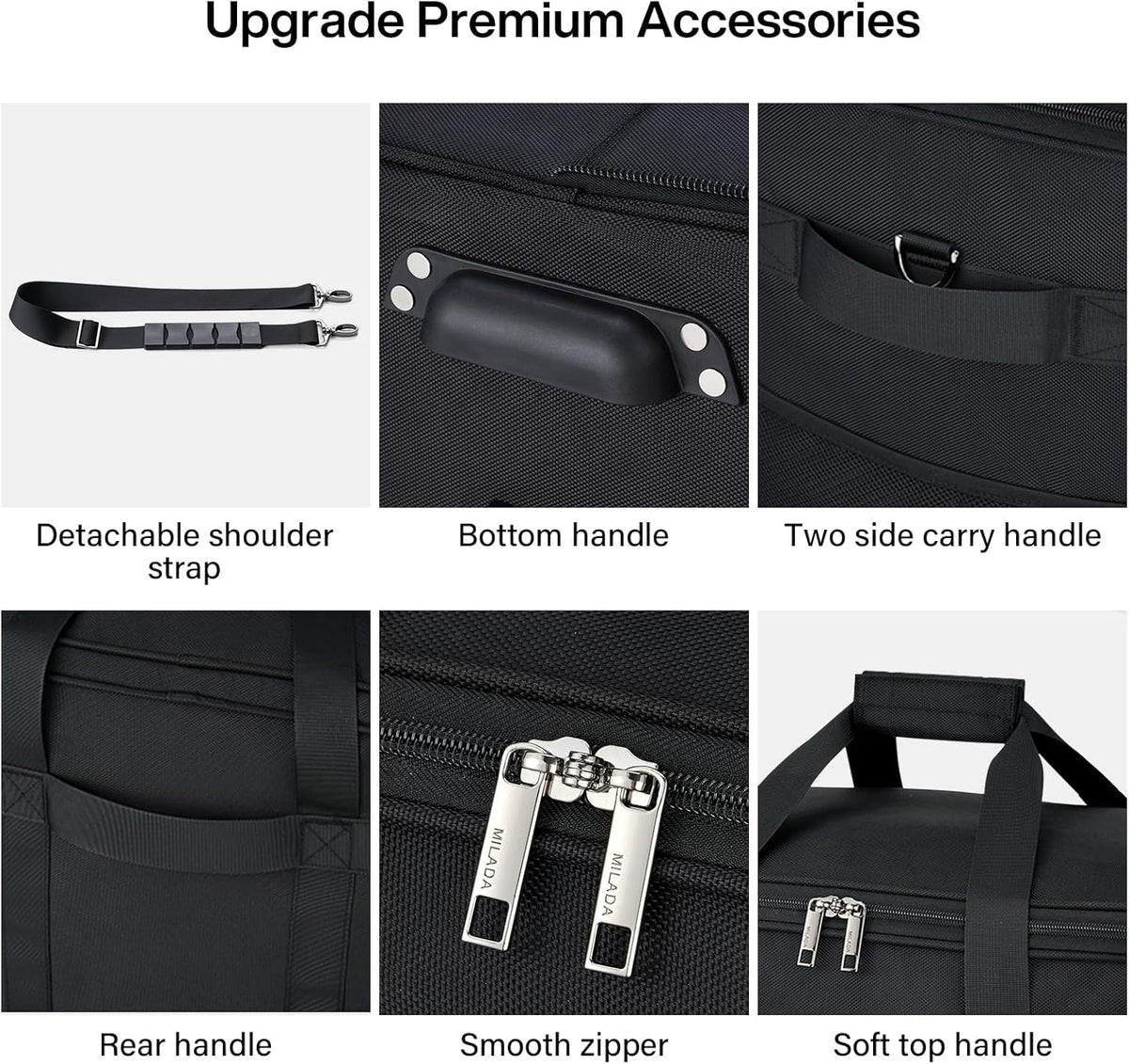 Expandable Luggage Bags for Travel Foldable Suitcase with Wheels Collapsible Rolling Travel Duffle Bag Lightweight Large Suitcases without Telescoping Handle, Blue