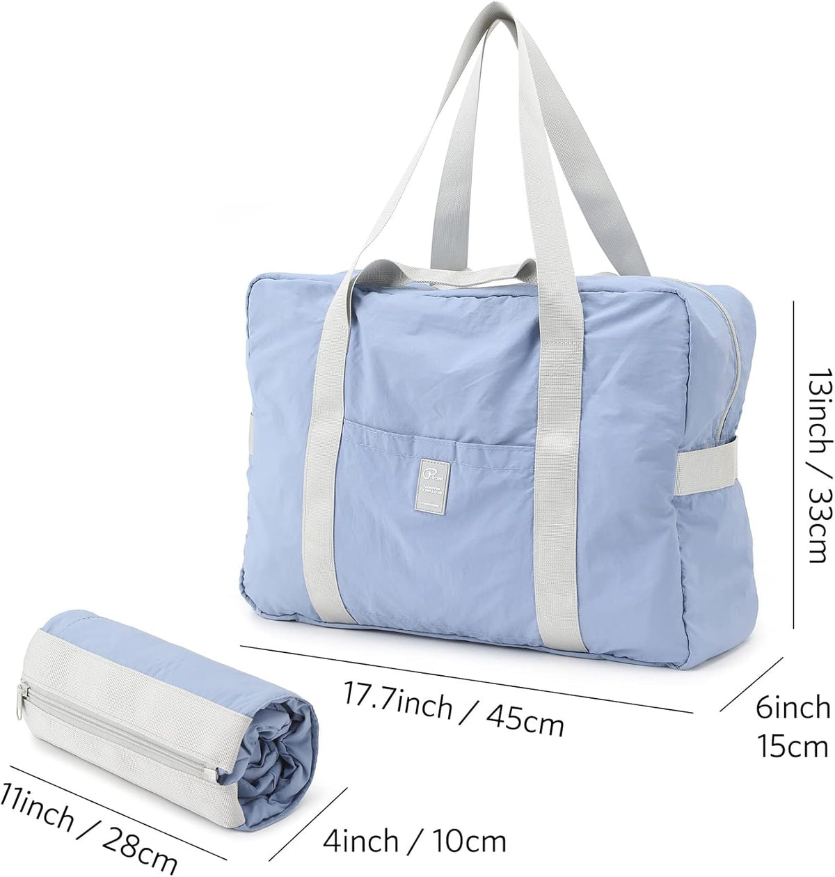 Foldable Travel Duffel Bag, Sports Duffels Gym Bag, Rainproof Nylon Totes, Sports Shoulder Handbag, Lightweight Duffle Bags For Women & Men, Outdoor Weekend Bag, P.Travel Series
