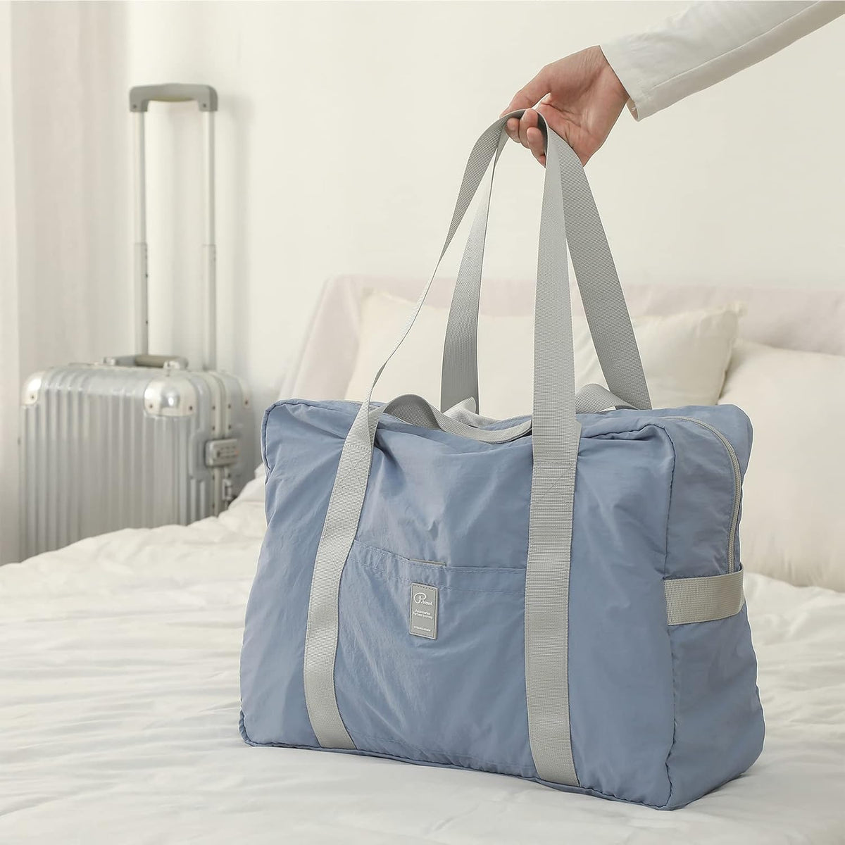 Foldable Travel Duffel Bag, Sports Duffels Gym Bag, Rainproof Nylon Totes, Sports Shoulder Handbag, Lightweight Duffle Bags For Women & Men, Outdoor Weekend Bag, P.Travel Series