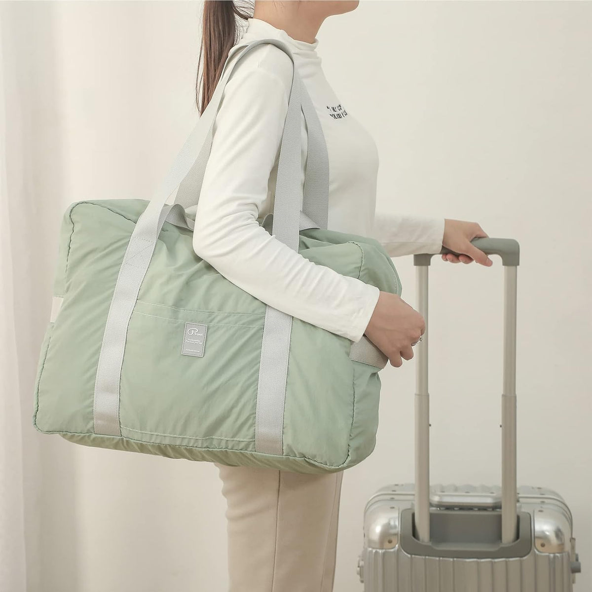 Foldable Travel Duffel Bag, Sports Duffels Gym Bag, Rainproof Nylon Totes, Sports Shoulder Handbag, Lightweight Duffle Bags For Women & Men, Outdoor Weekend Bag, P.Travel Series