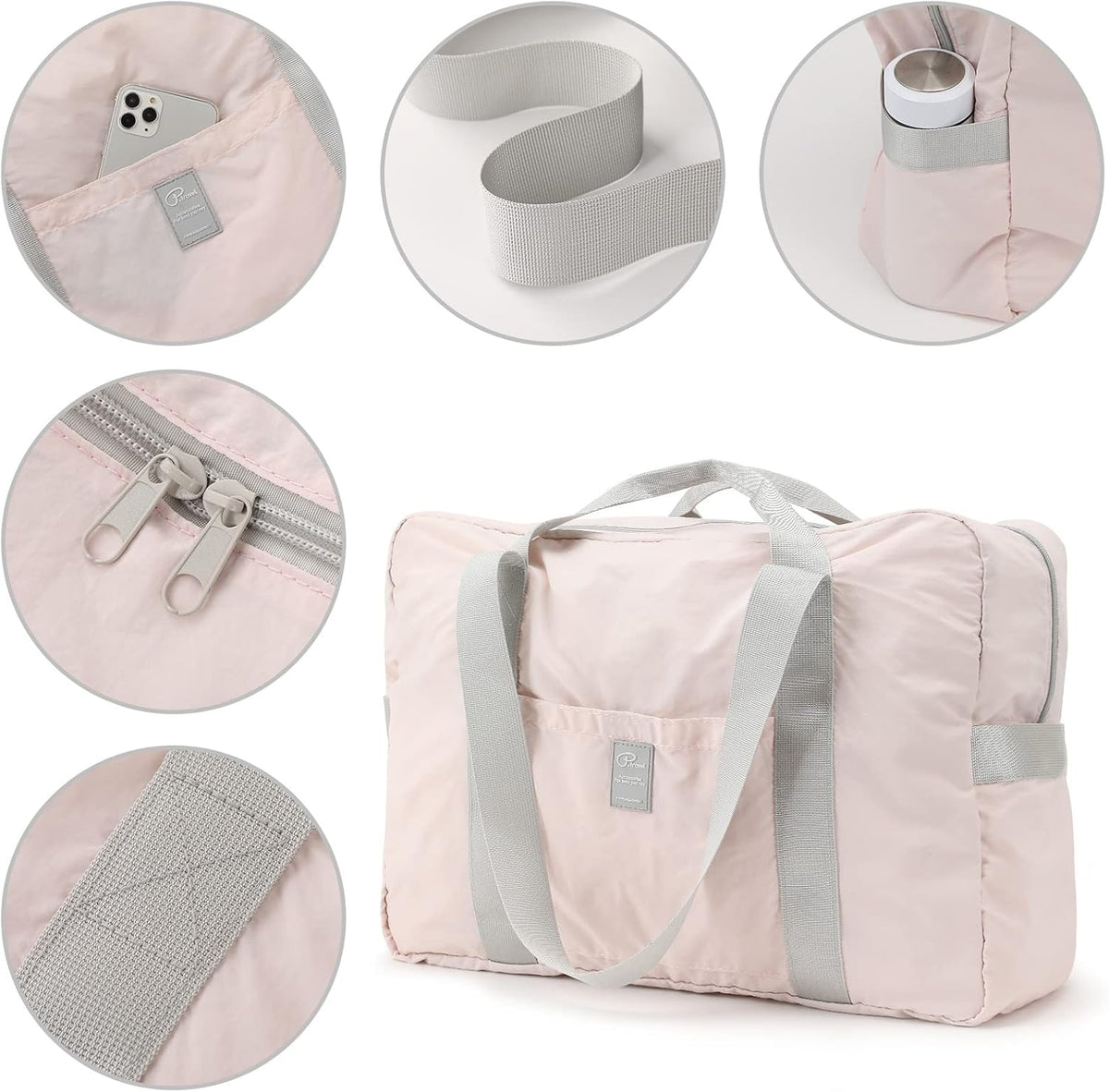 Foldable Travel Duffel Bag, Sports Duffels Gym Bag, Rainproof Nylon Totes, Sports Shoulder Handbag, Lightweight Duffle Bags For Women & Men, Outdoor Weekend Bag, P.Travel Series