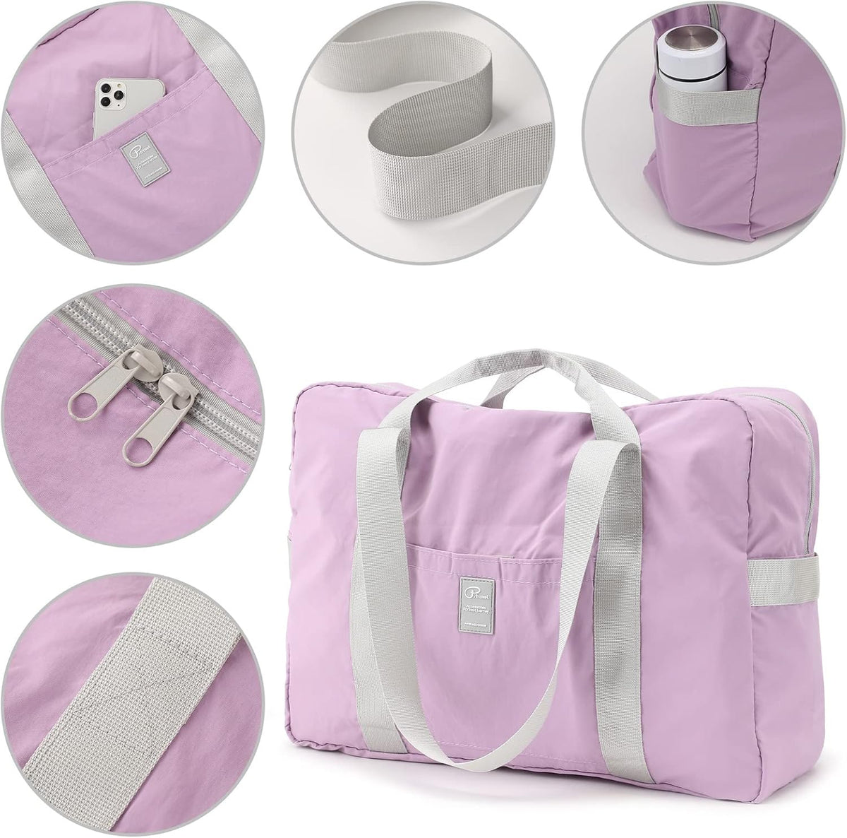 Foldable Travel Duffel Bag, Sports Duffels Gym Bag, Rainproof Nylon Totes, Sports Shoulder Handbag, Lightweight Duffle Bags For Women & Men, Outdoor Weekend Bag, P.Travel Series