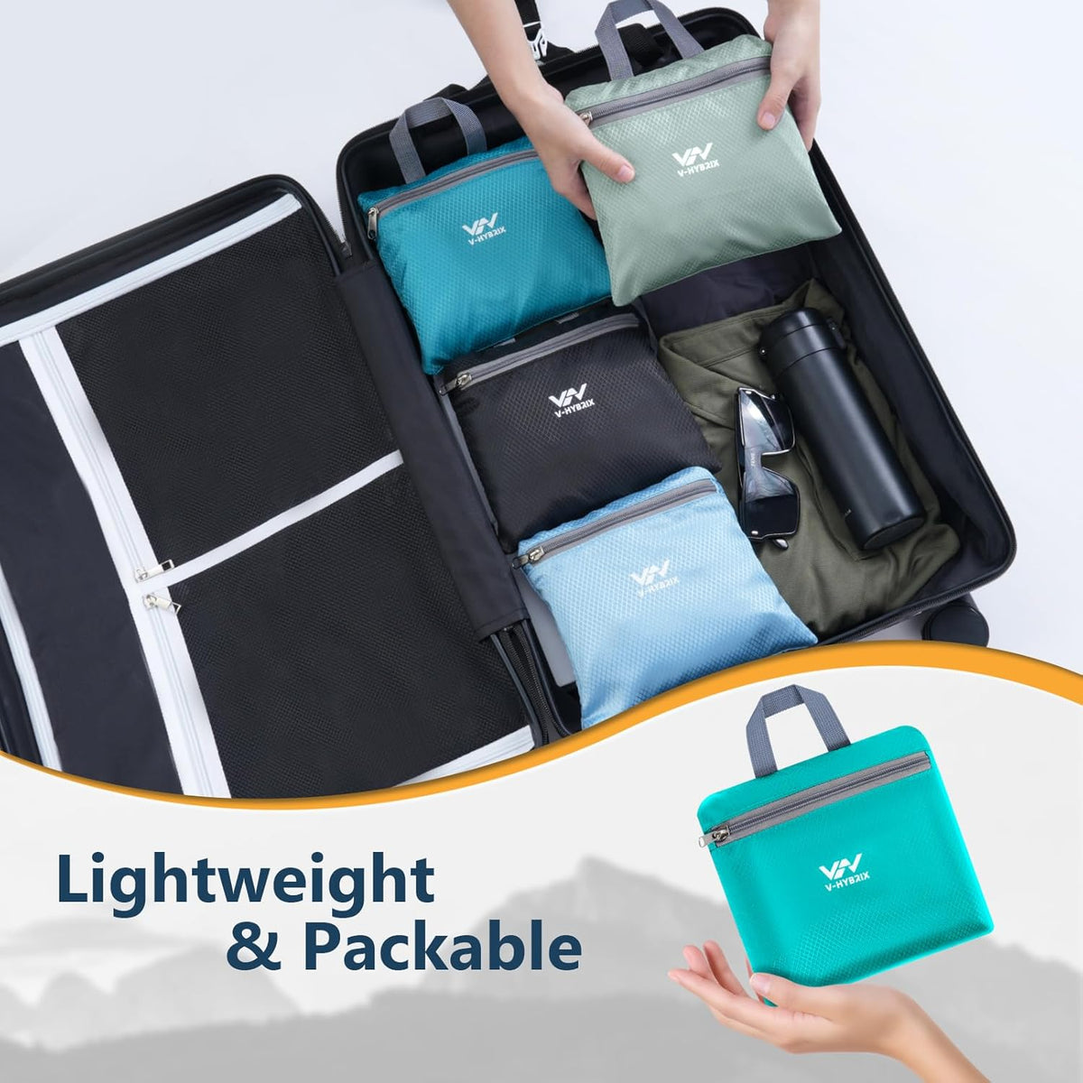 15L Foldable Hiking Backpack,Lightweight Packable Waterproof Machine Washable Daypack with Chest Strap,Small Folding Pack for Travel/Walking for Men&Women-0.52LB Blue