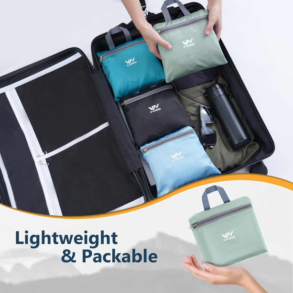 15L Foldable Hiking Backpack,Lightweight Packable Waterproof Machine Washable Daypack with Chest Strap,Small Folding Pack for Travel/Walking for Men&Women-0.52LB Blue