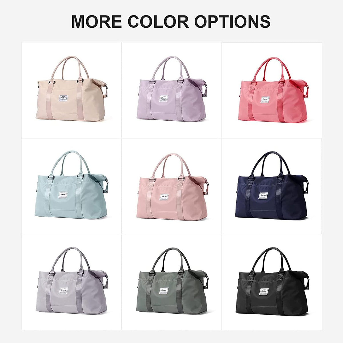 Pink Gym Bag with Wet Pocket, Foldable Travel Duffle Bag Carry On Weekender Bags for Women, Waterproof Overnight Bag for Travel, Gym, Yoga