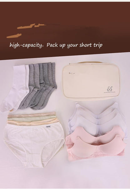 Travel Multi-function Underwear Organize Storage Bag Portable Bra Socks Lingerie Accessories Pack Cube Toiletry Bag