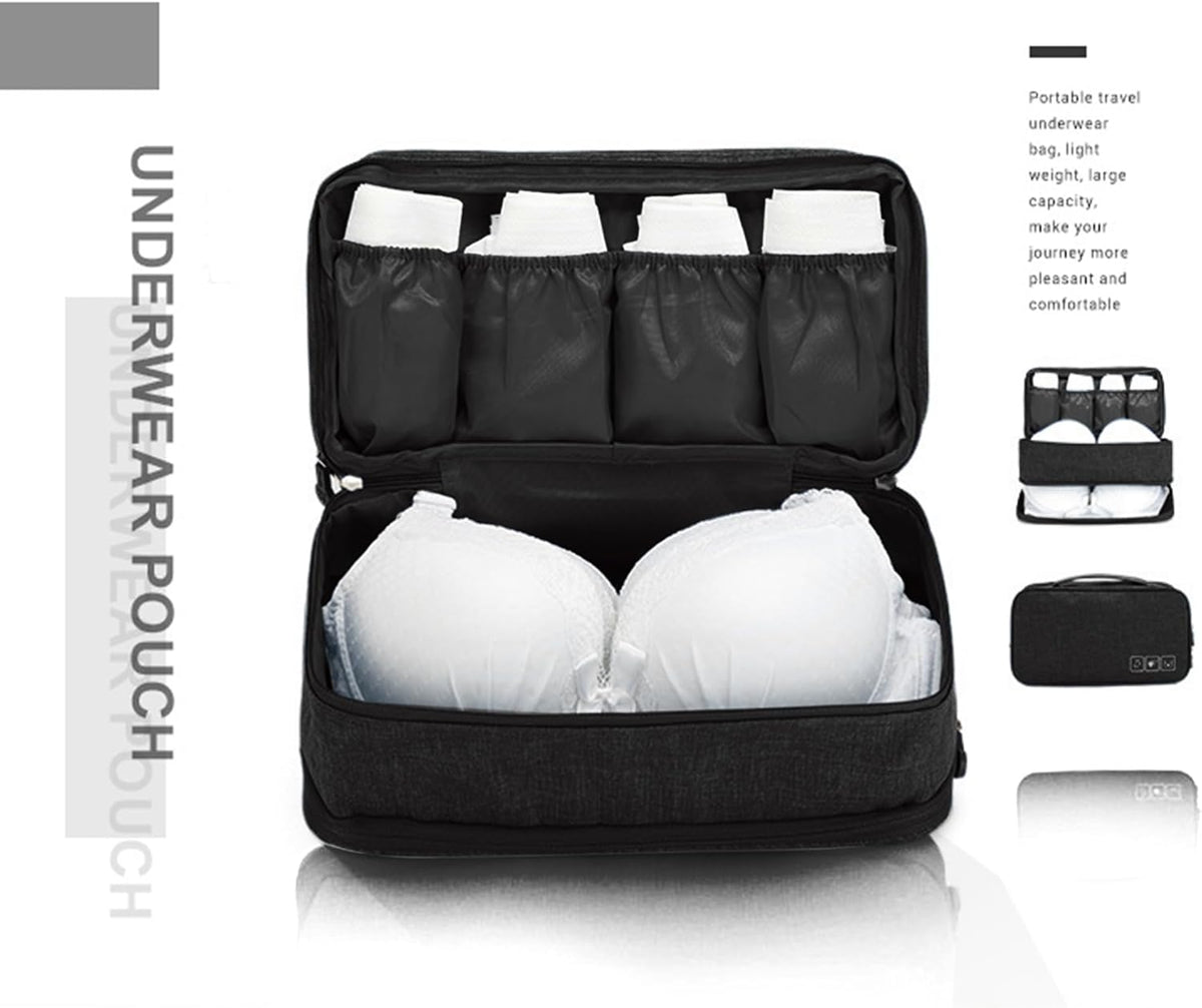 Travel Multi-function Underwear Organize Storage Bag Portable Bra Socks Lingerie Accessories Pack Cube Toiletry Bag