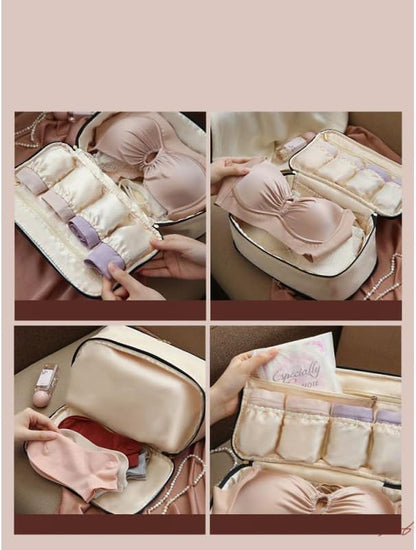 Travel Multi-function Underwear Organize Storage Bag Portable Bra Socks Lingerie Accessories Pack Cube Toiletry Bag