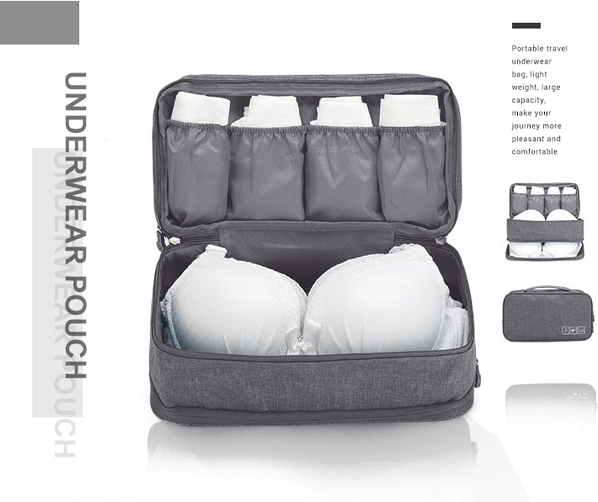 Travel Multi-function Underwear Organize Storage Bag Portable Bra Socks Lingerie Accessories Pack Cube Toiletry Bag